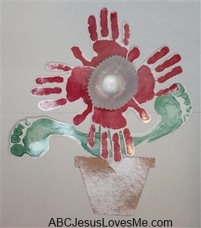 Flower Foot and Handprint Craft